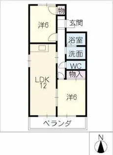 ハイツフジ【2階】の間取り