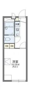レオパレスウエストサイド【106号室】の間取り
