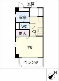 雲錦山房【2階】の間取り