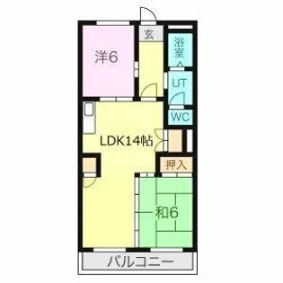 サンパーク手越【3階】の間取り