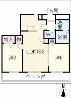グランシャリオ【3階】の間取り