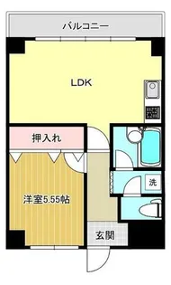 サンファミリー豊岡【204号室】の間取り