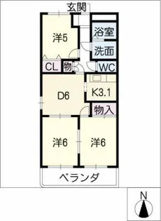 M・エターナル【1階】の間取り