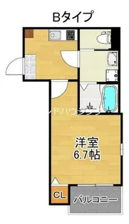 南大阪ミカーサ【2階】の間取り