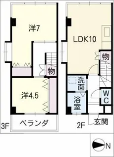 ストークマンション加木屋【3階】の間取り