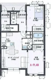 Casa Gluck【101号室】の間取り