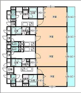 メルベーユ神田【2階】の間取り
