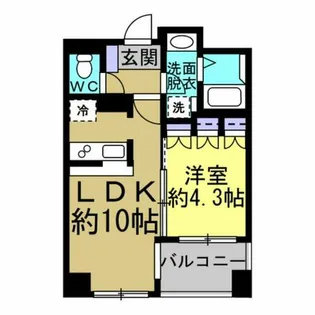 カネヒビル【302号室】の間取り