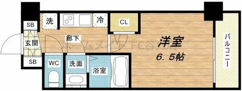 SERENiTE谷四【9階】の間取り