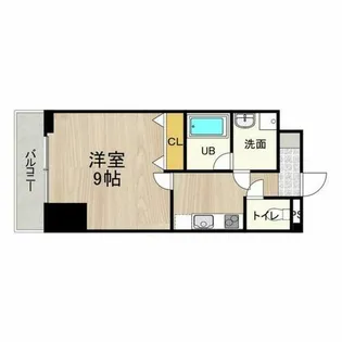 CITY SPIRE浜大津駅前【9階】の間取り