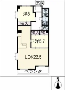 第3レオン光園【2階】の間取り