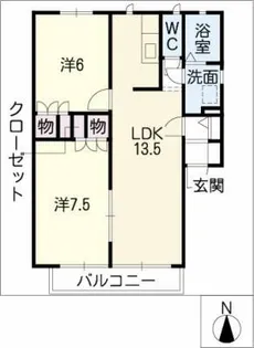 STABLE竹の山【2階】の間取り