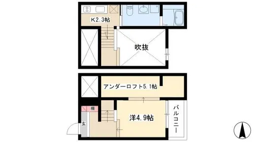 BREEZE(ブリーズ)【205号室】の間取り