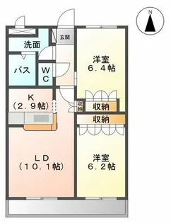ロワールコート【202号室】の間取り