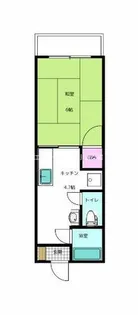 第二廣木興産ビル【502号室】の間取り