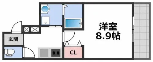 フジパレス深江橋南Ⅱ番館【2階】の間取り