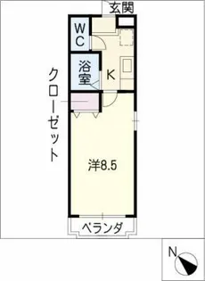 コーポTOMITA【3階】の間取り