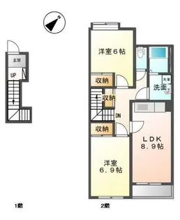 Smile Heart (スマイルハート)【2階】の間取り