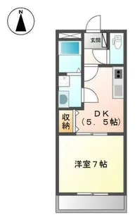 ガーデンホームオーブ【1階】の間取り