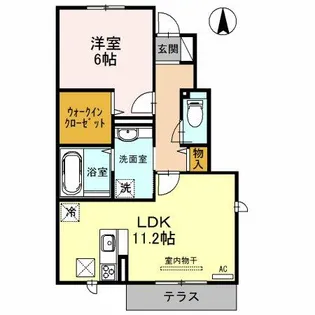 グランドール【1階】の間取り