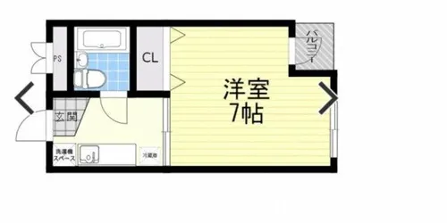 サカエハイツ【402号室】の間取り