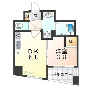 ファステート京都東寺グラン【8階】の間取り