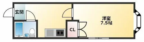 森ハイツ3【4階】の間取り