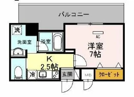 LAVART森ノ宮【6階】の間取り