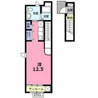 ウイングK Ⅳ【2階】の間取り