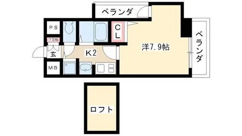 プレサンス名古屋駅前アクシス【2階】の間取り