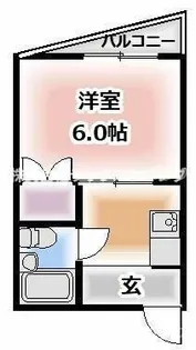 山口ハイツ【4階】の間取り