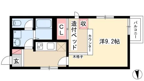 RADIANCE丸の内【303号室】の間取り