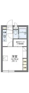 レオパレスComodoI【104号室】の間取り