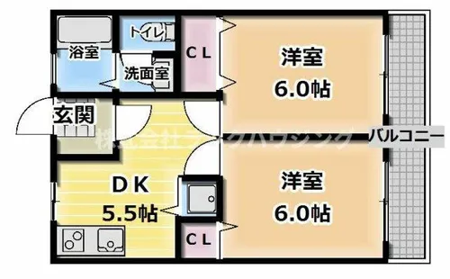 大阪府門真市新橋町【マンション】の間取り