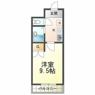 ジョイフル明和【4階】の間取り