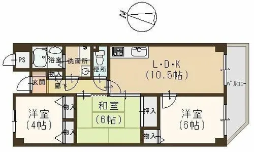 エクセレント今寺【103号室】の間取り