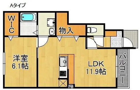 Ys Biz りんくう【1階】の間取り