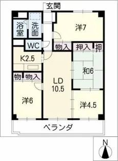 ドエルクレストⅡ【2階】の間取り