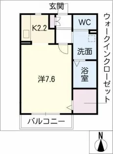 FELICITY MIYAHIGASHI【2階】の間取り