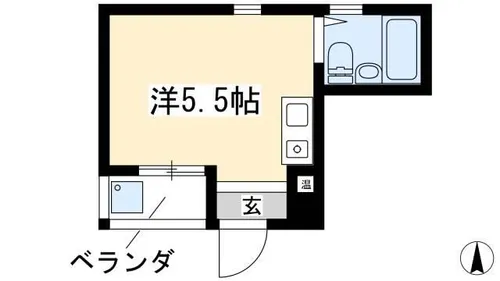 ALEGRIA PLACE徳川町【3A号室】の間取り