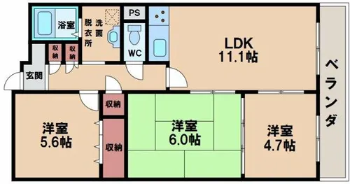 エムズコートⅡ【2階】の間取り