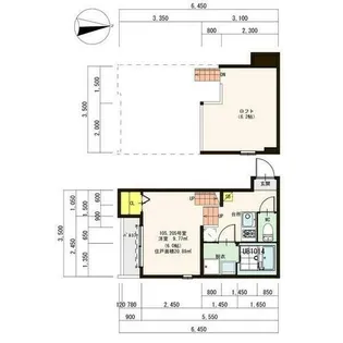 ハーモニーテラス大杉町Ⅲ【105号室】の間取り