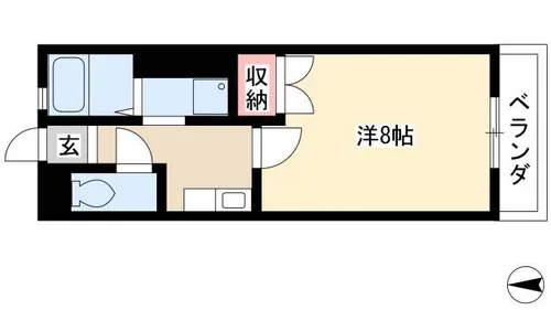 サンハイツかもいけ【301号室】の間取り