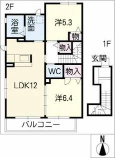 ウインド・フィル【2階】の間取り