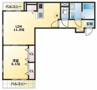 ルミノーサス【3階】の間取り