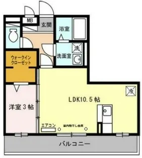 セジュール白浜 B棟【2階】の間取り