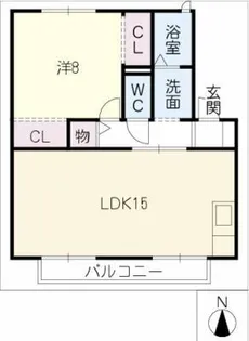 グリンパレス天神【2階】の間取り