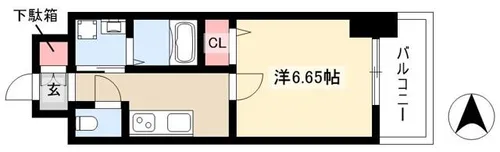 第18金山フクマルビル【10階】の間取り
