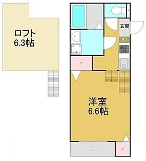 Vita鳴浜【104号室】の間取り