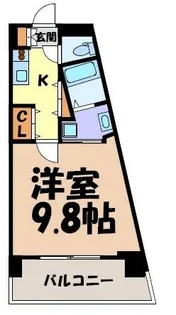 SPAZIO METALLO【9階】の間取り